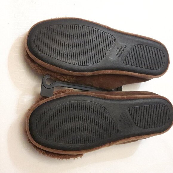 NWOT Reindeer Slippers Plaid Rudolph Slippers 9/10 - Picture 4 of 4